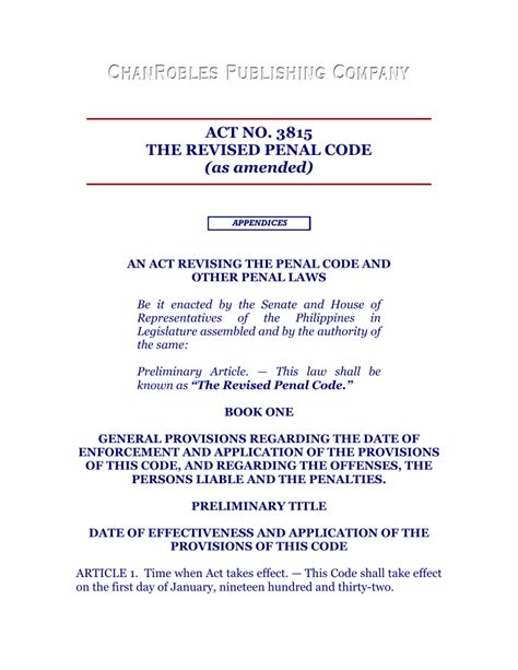 article 354 revised penal code|Act No. 3815 .